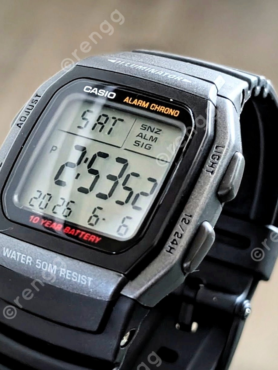 Casio Digital Alarm Chrono Watch  Black